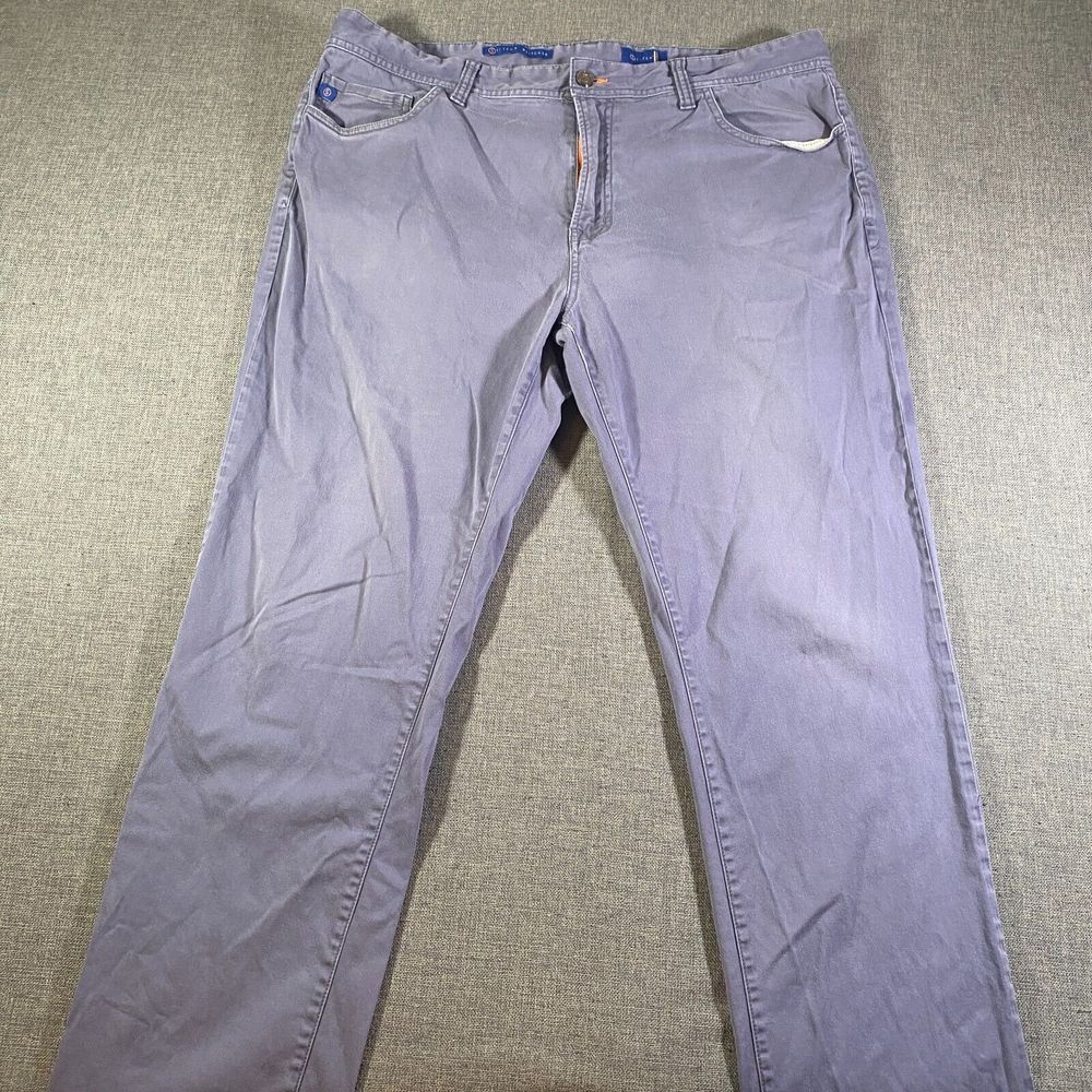 Stitch's Britches Blue 5 Pocket Golf Chino‎ Pants Mens Size 38x32 (38x30) Blue